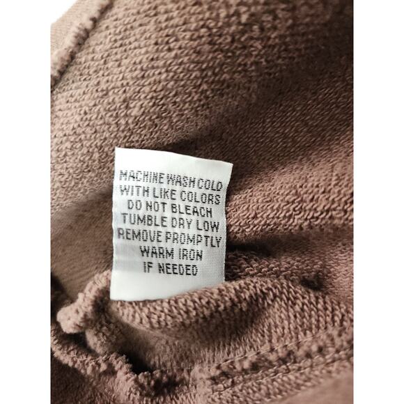 Ours Cotton Sleeveless Full Zip Jacket Size M Brown Exposed Seams Boho Outdoors - Picture 6 of 10